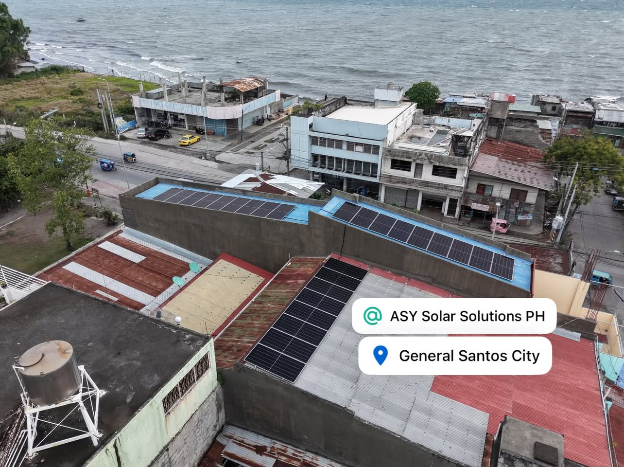 Solar panels at General Santos City project