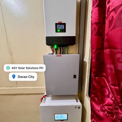 Hybrid inverter and battery equipment at the Davao project