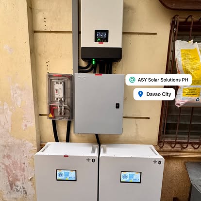 Inverter and storage at the Davao rooftop project